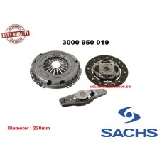 ΣΕΤ ΣΥΜΠΛΕΚΤΗ  ,VW ,SEAT,SKODA,AUDI  ,220mm  ,3000950019 ,SACHS
