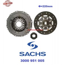 ΣΕΤ ΣΥΜΠΛΕΚΤΗ ,VW,SEAT,SKODA,AUDI, 220mm ,3000951005 ,SACHS