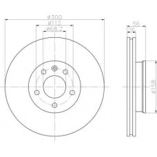 ΔΙΣΚΟΠΛΑΚΑ ΕΜΠΡΟΣ ,(300x26) ,VW,SEAT,FORD ΔΙΣΚΟΠΛΑΚΑ ΕΜΠΡΟΣ ,(300x26) ,VW,SEAT,FORD