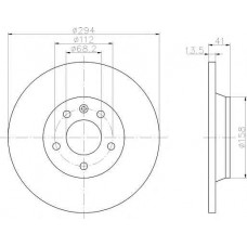 ΔΙΣΚΟΠΛΑΚΑ ΠΙΣΩ ,(280x55) ,VW,SEAT,T4 1998-2003,SHARAN 2001-2010,ALHAMBRA 2001-2010 ΔΙΣΚΟΠΛΑΚΑ ΠΙΣΩ ,(280x55) ,VW,SEAT,T4 1998-2003,SHARAN 2001-2010,ALHAMBRA 2001-2010