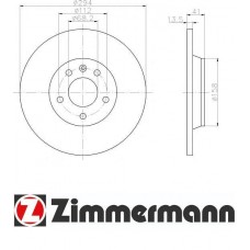 ΔΙΣΚΟΠΛΑΚΑ ΠΙΣΩ ,(280x55) ,VW,SEAT,T4 1998-2003,SHARAN 2001-2010,ALHAMBRA 2001-2010