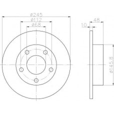 ΔΙΣΚΟΠΛΑΚΑ ΠΙΣΩ ,(245x10) ,VW,AUDI, A4 1995-2001 , S4 1995-2001,PASSAT 2000-2005 ΔΙΣΚΟΠΛΑΚΑ ΠΙΣΩ ,(245x10) ,VW,AUDI, A4 1995-2001 , S4 1995-2001,PASSAT 2000-2005