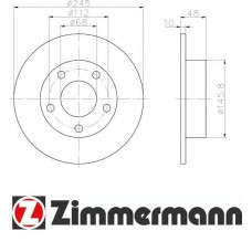 ΔΙΣΚΟΠΛΑΚΑ ΠΙΣΩ ,(245x10) ,VW,AUDI, A4 1995-2001 , S4 1995-2001,PASSAT 2000-2005